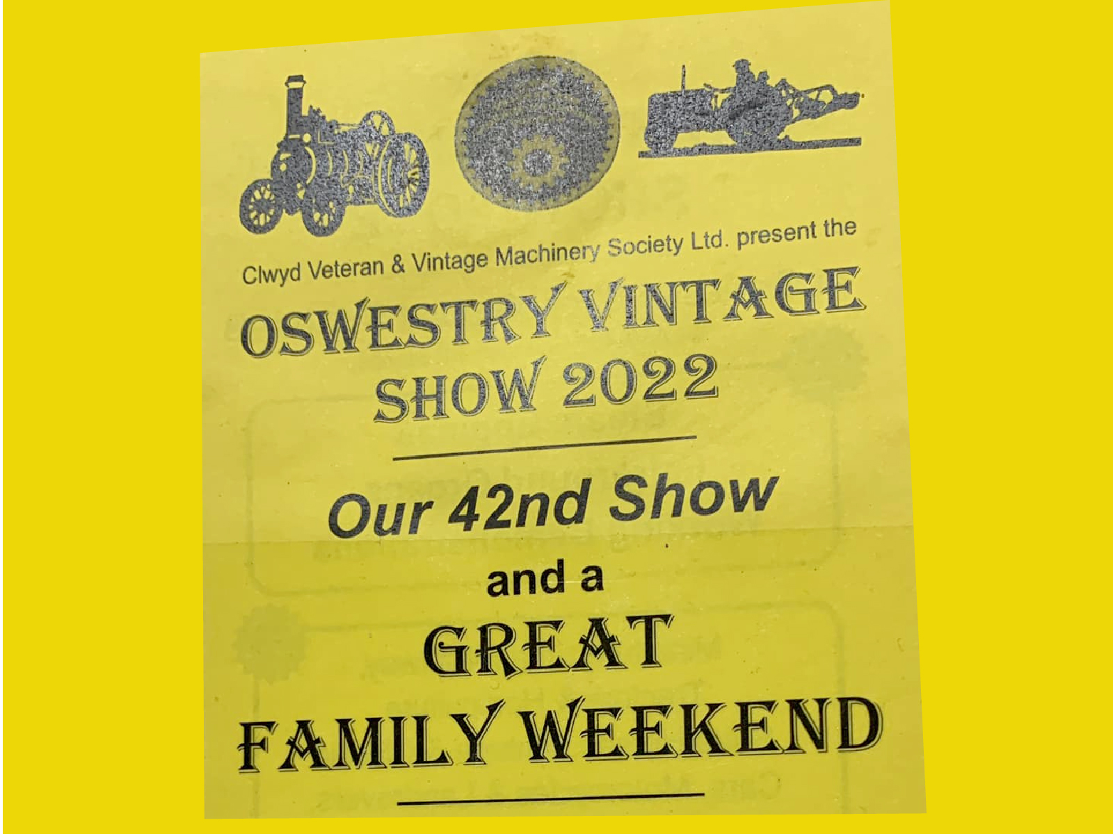 Oswestry Vintage Show One Oswestry